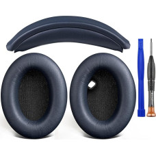 SOULWIT Ear Pads + Headband Headband, Replacement Kit for Sony WH-1000XM4 (WH1000XM4) Over-Ear Headphones, Replacement Headband Pads & Ear Pads Repair Part