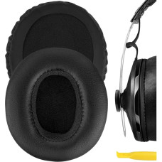 Geekria QuickFit Protein Leather Ersatz-Ohrpolster für Kopfhörer Senheiser Momentum Over-Ear Headphone Replacement Ear Pads, Ohrpolster(Schwarz)