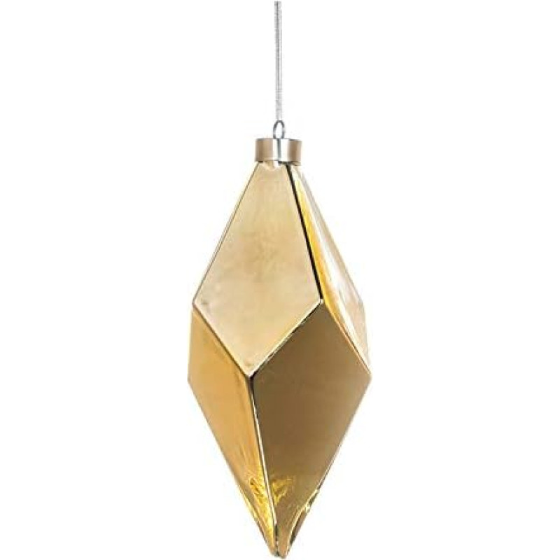 EUROCINSA 28342 Ornament Pendant Metal Gold 12 Diameter x 27 cm Pack of 4 Gold One Size