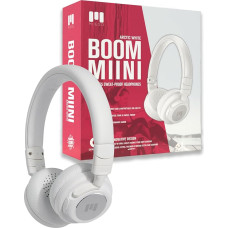 MIIEGO Boom MIINI Bluetooth Headphones, Wireless On-Ear Headphones, Washable Ear Pads, Crystal Clear Sound and Long Battery Life, Arctic White