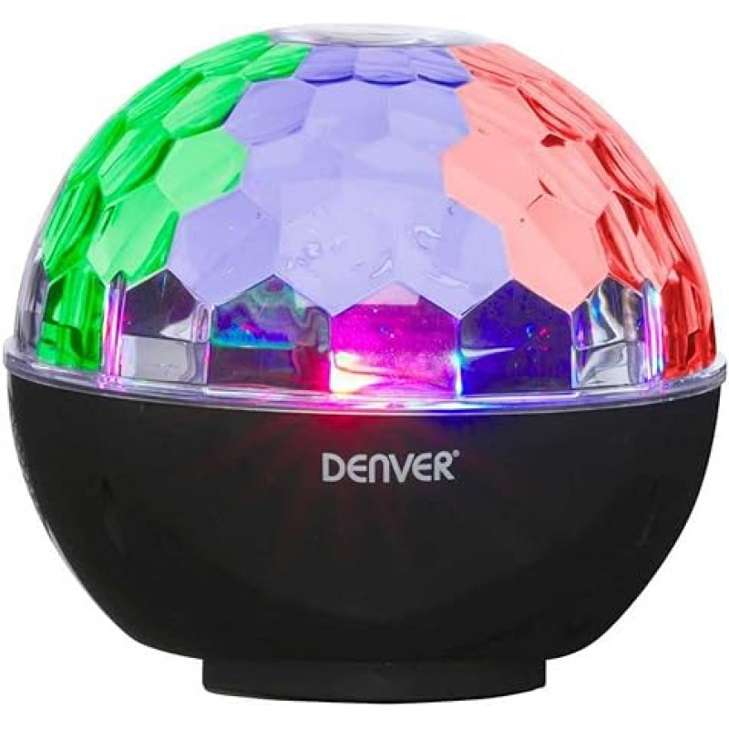 Denver Denver 111151030120 Bluetooth Speaker Disco Light Effects and AUX Input – Black