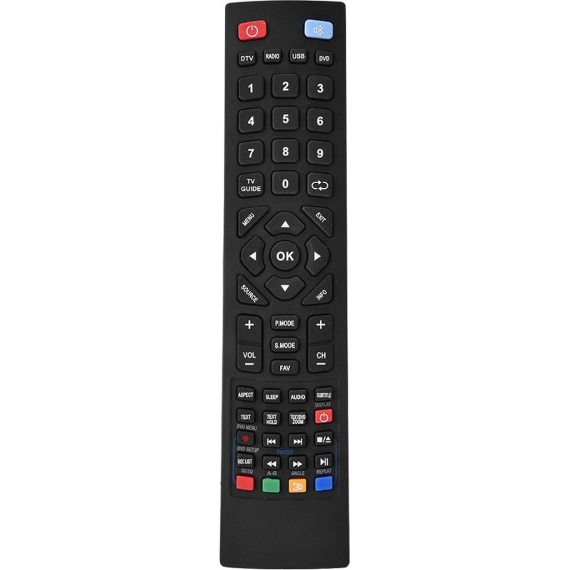 Smart TV Remote Control, Universal Remote Control Compatible for Alba Bush/Technika/Blaupunkt/SHARP/E-Motion, TV Remote Control Original Remote Control with Long Stable Infrared Signal