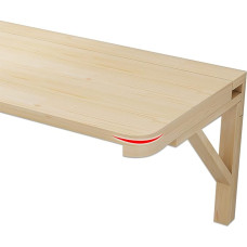 Klappbarer Wandtisch für die Küche, an der Wand montierter Klapptisch, klappbarer Computertisch für kleine Räume zu Hause, platzsparender schwebender Eck-Esstisch, Tragkraft 50 kg (Größe: 80