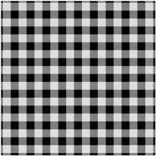 Stoff-Tischsets, waschbare Tischsets für Esstisch, 4er-Set,Gitter Pledas Gitter Karo Schwarz Weiß Vintage