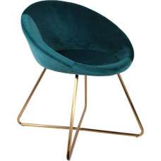 CMP HD6274 Silla Azul C/Patas Metal, Velvet, mėlyna, vienas dydis