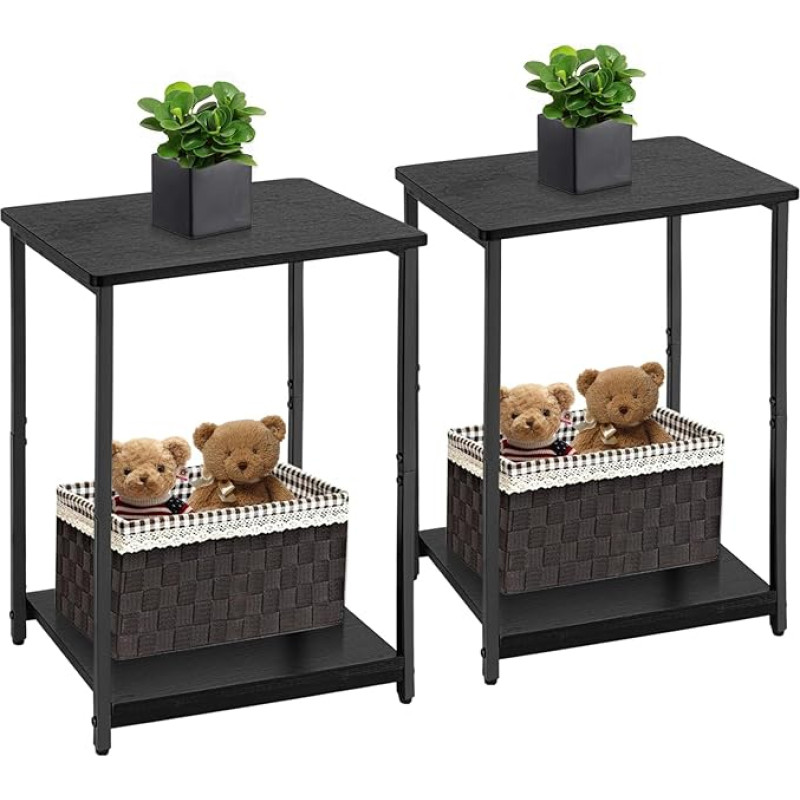 SHATGYI Schwarze Beistelltische