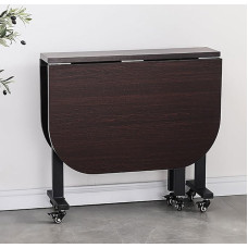 GODFSAHG Klappbarer Esstisch aus verdickter Platte mit 6 Rädern - Platzsparender und beweglicher Küchentisch - Halterung aus Kohlenstoffstahl - Trägt bis zu 200 kg - Maße: 120 x 80 x 75 cm