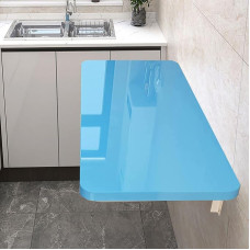 ZEQFEMKL Schwebender, an der Wand montierter Klappschreibtisch für kleine Räume. Platzsparender Klapptisch für Wäscherei, Küche und Esszimmer