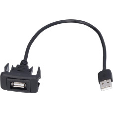 BIKING USB Extension Cable, Car USB Port Socket Flexible Extension Cable Charging Adapter Dashboard Flush Mount