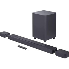 JBL Bar 800 - 5.1.2 Channel Soundbar for Home Cinema Sound System - With Removable Surround Speakers and Dolby Atmos Surround Sound - Black, UK Plug (Type G)