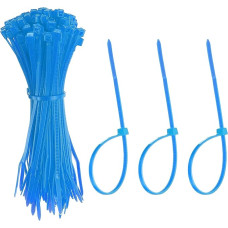 YELARXI Kabelbinder aus Kunststoff, selbstsichernd, 10,2 cm, passend für Zuhause, Garten, Büro, Werkstatt, Reisen, 100 Stück, Blau