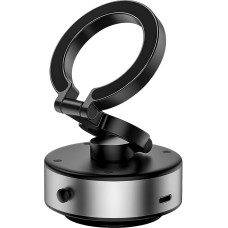 Vakuuminis magnetinis mobiliojo telefono laikiklis, automobilinis siurbimo puodelis, pasukamas 360° kampu, magnetinis automobilinis laikiklis su vakuuminiu siurbimu, sulankstomas ir nešiojamas magnetinis mobiliojo telefono laikiklis automobiliui, skirtas 