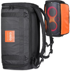 LICHIFIT Portable Travel Backpack for JBL PARTYBOX 100 Bluetooth Speaker Protective Case Cover Carry Bag Black Compact, black, Compact