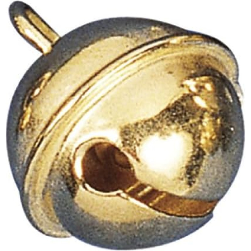 RAYHER 2503306 Auksinis metalinis varpelio rutuliukas, 19 mm skersmens, savitarnos maišelis/pakuotė po 10 vnt.