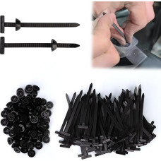 Kabelbinder, 100 Stück Kabelbinder aus Nylon für den allgemeinen Gebrauch, Kabelbinder, Kunststoff, Kabelbinder aus Nylon, selbstsichernd, für Autoreparatur, schnelle Befestigung