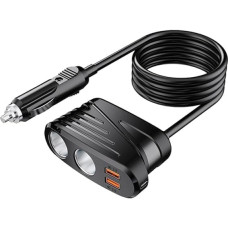 Car Cigarette Lighter Adapter USB Port QC3.0 Switch Car Charger Switch 12V/24V Adapter for Car Isolator