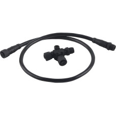 T‑Connector Backbone Cable for NMEA 2000 Drop Backbone Cable with T Connector 5 Pin Waterproof M12 0.5m for Garmin Networks
