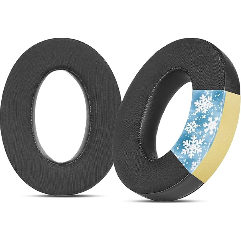 HD660S aušinimo gelio ausų pagalvėlės, suderinamos su Sennheiser HD660S2/HD660S/HD650/HD650/HD600/HD6XX/HD58X/HD580/HD545/HD535 ausinėmis, pakaitinės ausų pagalvėlės (šilko audinys)