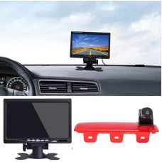 12 mm objektyvas CMOS atbulinės eigos kamera + 7 colių TFT LCD ekrano monitorius, automobilio stogo atbulinės eigos kameros pakaitalas, skirtas 