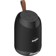 Energizer Portable Bluetooth Speaker, 6W Wireless Speaker with Built-in Microphone, FM Radio, MicroSD, USB, Power Bank Function, Bluetooth 5.0, Long Battery Life, Compact Design