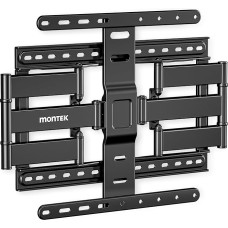 monTEK 2,8 cm (1,1 Zoll) ultradundanti televizoriaus rankinė, skirta 94-190 cm (37-75 Zoll) dideliems televizoriams, sunki, 59,9 kg, 4-fach getestet, voll bewegliche Gelenkhalterung, max. VESA 400 x 400 mm