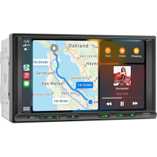 Dvigubo DIN radijo imtuvas su belaidžiu 