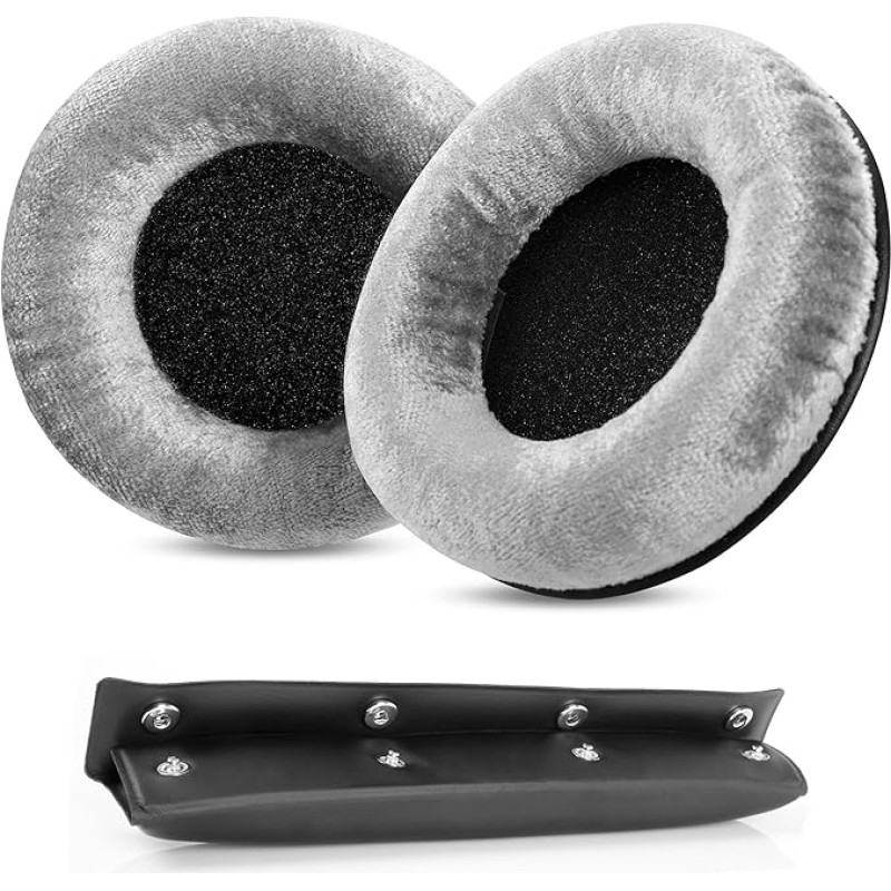 MMX300 DT770 ausų pagalvėlės, suderinamos su Beyerdynamic DT770S/DT770M/DT770Pro/DT770 Pro HT/DT 790/DT797/DT880/DT880 Pro/DT880 Pro HT/DT990/DT990 Pro/HS200/HS400 pakaitinėmis ausų galvutėmis