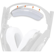 WC BandZ A50 - Improved Headband Replacement Kit for Astro A50 Gen 4, Gen 5 and A50X by Wicked Cushions | Improved Comfort, Style and Easy Installation | White