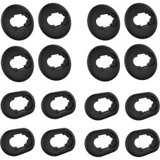 8 Paar kleine und große Silikon-Ersatz-Ohrstöpsel für Samsung Galaxy Buds Live, schwarz, kabellos, rutschfest, Bluetooth-Kopfhörer, Ohrhörer-Set, Anti-Verlust-Ersatz-Silikon-Ohrstöpsel, Schwarz