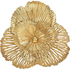 3 sienų skulptūrų rinkinys Sienų gėlių metalo Magnolija Sienų dekoracijos dekoracijos 3D metalinės nuotraukos Šiuolaikinės antikvarinės apdailos namams Gyvenamasis kambarys Valgomasis kambarys Miegamasis Miegamasis Virtuvė Koridorius