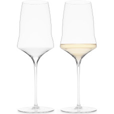 Josephinenhütte® Josephine N°1 baltojo vyno taurės [taurė žinovams] - rankų darbo, išpūstos burnoje - 2 baltojo ir rožinio vyno taurių rinkinys - funkcionalus dizainas, užtikrinantis intensyvų aromatą
