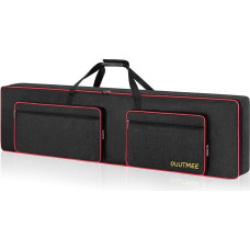 OUUTMEE Bag 88 Keyboard, for Electric Pianos, 600D Oxford Fabric with 10 mm Home, Gig Bag (Black) Shockproof, Waterproof, Four Corner Protection