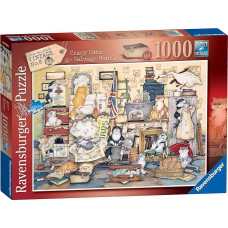 Ravensburger Crazy Cats Vintage No.8 - Go Salvage Hunting 1000pc Dėlionė