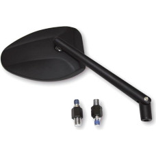 HIGHSIDER Ferrara 2 veidrodis kairėje / dešinėje matinės juodos spalvos anoduotas vidutinis