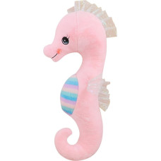 champracer Seahorse Cuddly Toy Plush Dolls Animal Cute Seahorse Plush Toy Fabric Tie Soft Seahorse Cushion Children Plush Toy Decorative Cushion Stuffed Toy Gifts (Pink, 110 cm)