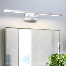 Homefire LED Mirror Light Bathroom Mirror Lamp -12 W Bathroom Light Wall 60 cm Wall Lamp Bathroom Waterproof IP44 Wall Light Chrome Modern Neutral White 4000 K Bathroom Lamp Wall Mounted for Cellar