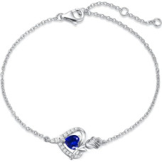 FANCIME Moterų apyrankė 925 Sterlingo sidabras Baltas auksas Gimimo akmuo apyrankės Moterų juvelyriniai dirbiniai Dovana Valentino diena Sužadėtuvės Gimtadienis Motinos diena Kalėdos