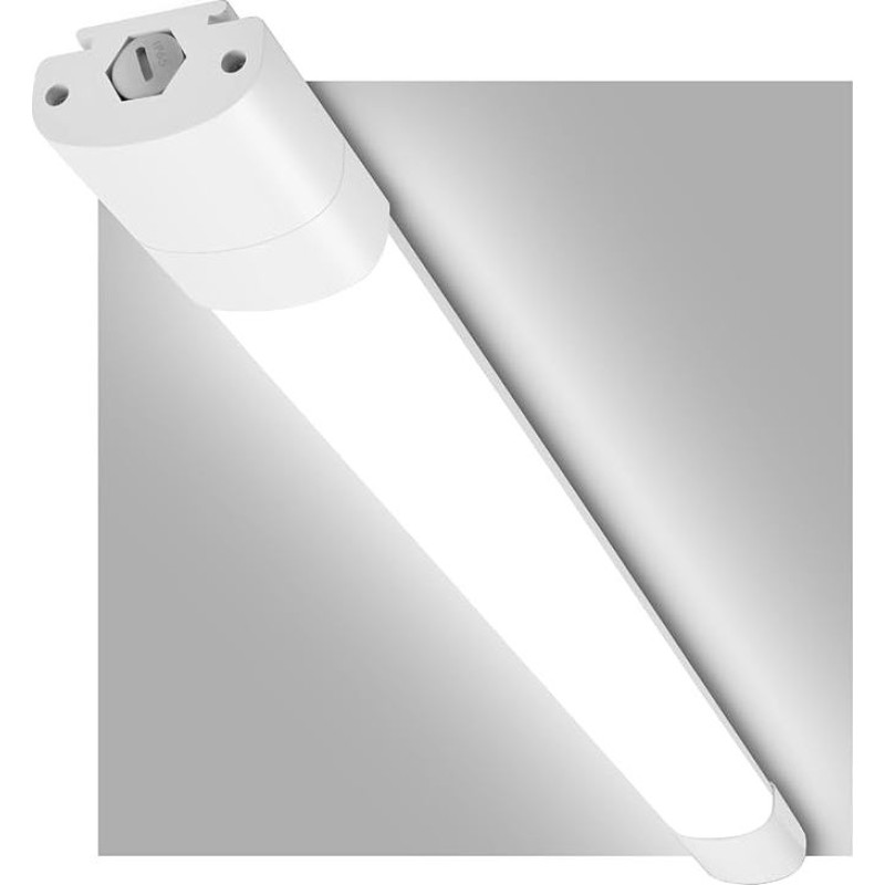 LEOEU drėgnų patalpų LED lempa 150 cm, 45 W 5000 LM lubų šviesos LED vamzdis, nemirksintis IP65 vandeniui atsparus drėgnų patalpų šviestuvas 150 cm kaip rūsio šviesa