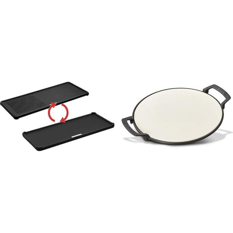 Enders® Cast 1/3 Chicago Reversible Plate & ® Switch Grid Pizza Stone
