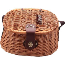 Barabesty pintas krepšys Žvejybos ritė upėtakių upėtakių Bass Cage Tackle Fisherman Box Lauko klasikinis upėtakių žvejybos krepšys