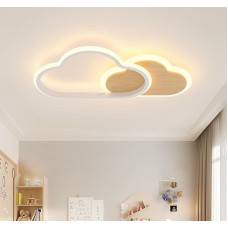 AOLED LED Ceiling Light Children's Room Ceiling Light Clouds Bamboo Ceiling Lighting 24 W Dimmable with Remote Control Ceiling Lights for Children Bedroom Lamp Baby Room with Night Light Function 40