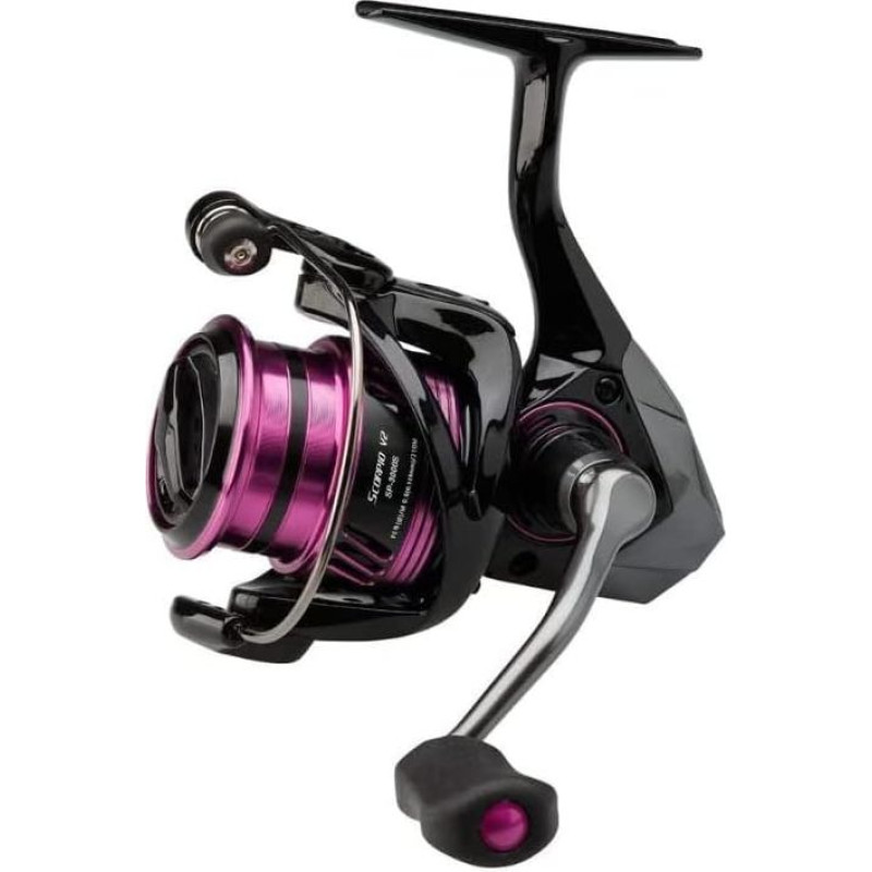ARMERIAONLINE Scorpio Okuma Eging 3000 žvejybos ritė, skirta Totani, Surfcasting, spiningams, Bolentino, Bolognese, Carpfishi - violetinė