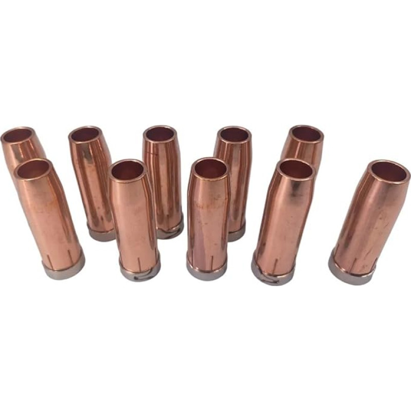 URPIZY 145.0132 Konkrečios dujos Schweißbrenner 14 X 24 mm Länge 76 Mm Kupfer Schweißdüsen Ersatzteile Für Schweißgeräte Lötausrüstung 10 Stück Pro Packung