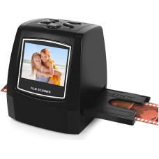 Pyle PSCNPHO32 Film Scanner and Slide Digitizer - All in 1 Digital Slide Scanner with 22MP Image Converter, Compatible with Super 8 Film, 126 KPK Film, Conversion of 35mm Slides and Negatives