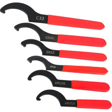 6-teiliges Hakenschlüssel-Set, C-förmiger Schraubenschlüssel Zur Stoßdämpfereinstellung, Motorrad- Und Autoreparatur, Schraubenschlüssel-Werkzeug, Universelles Handwerkzeug Breites Anwendungsspektrum