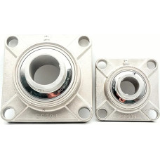 XEOWHUPG 1 STÜCKE 304 Edelstahl Äußere Sphärische Lager Quadratische Basis SUCF208