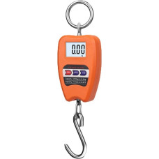 Tragbare elektronische Gepäckwaage, multifunktionale digitale Waage, LCD-Display, hochpräzise Reise-Handwaage(Orange)