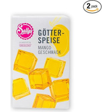 DECOCINO Meets Sally Mango Flavour Jelly, 2 x 15 g, Perfect as Dessert, Cake Decoration, Dessert, etc. Unparalleled Good Taste