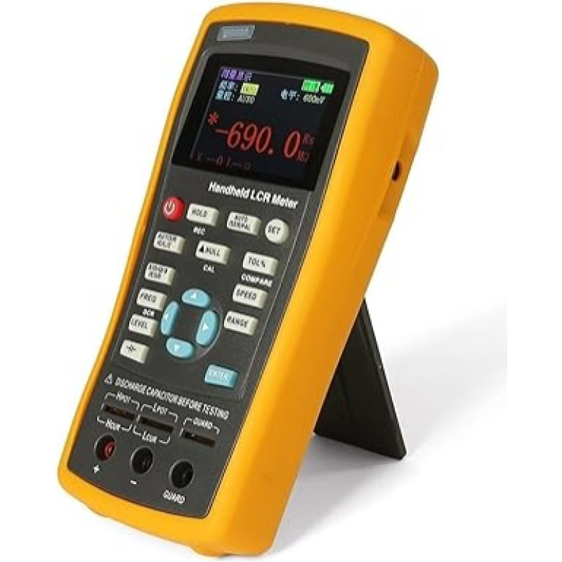 Tragbares LCR-Messgerät 100 Hz ~ 100 kHz, stufenlos einstellbar, 0,2% Genauigkeit, digitaler Brückentester, ET433, Kapazitäts-, Induktivitäts-, Widerstandsmessgerät