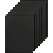 10 schwarze EVA-Schaumstoffplatten - hochdichte Polystyrol-Bastelschaumplatten for Heimwerkerprojekte und kreative Künste(210 * 300 * 5mm)